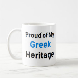 taza de café con herencia griega
