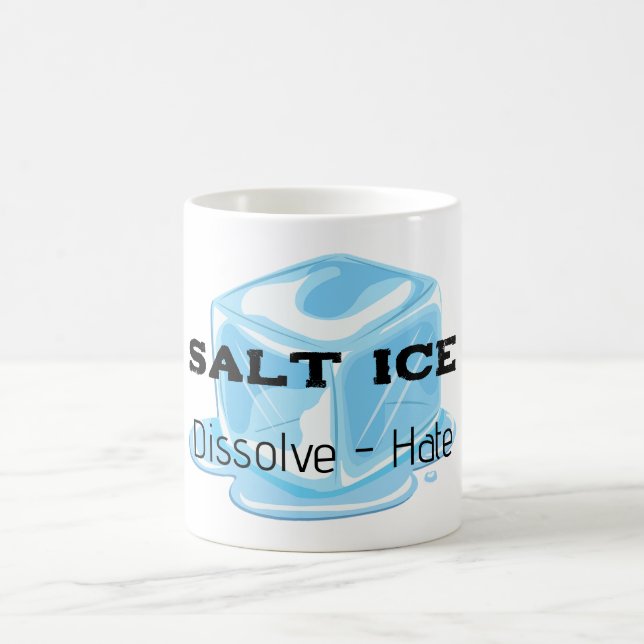 Taza de café con hielo y sal (Centro)