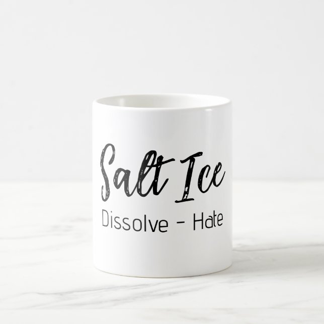 Taza de café con hielo y sal (Centro)