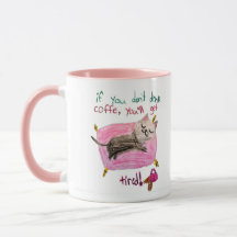 Taza de café con humor de gato dormilón – Taza de 