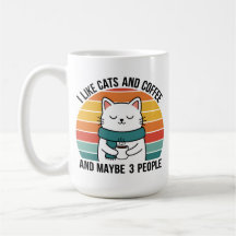 Taza de café con humor para amantes de los gatos, 