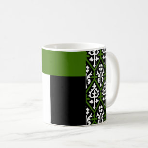 Taza de café con insignia de la población de Shire