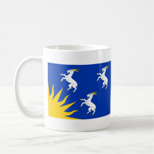 Taza de café con la bandera de Merionethshire
