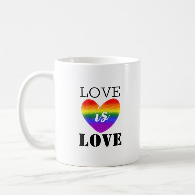 Taza De Café Con la inscripción amor es amor.