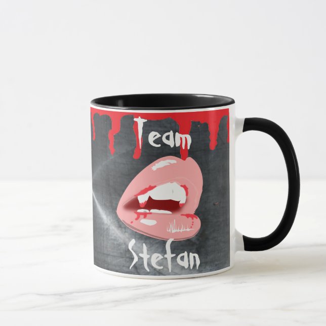 Taza de café con labios de vampiro Equipo Stefan (Derecha)