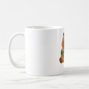 Taza de café con lámpara de capibara para lectura