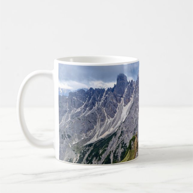 Taza de café con las Dolomitas (Izquierda)