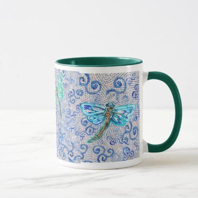 Taza de café con las libélulas (Derecha)