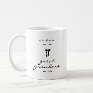 Taza de café con lazo para bisabuela