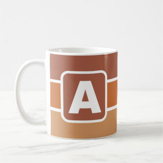 Taza de café con letra A ( Tu nombre )