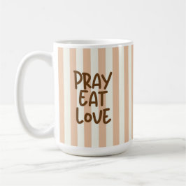 Taza de café con letras marrones para cristianos a
