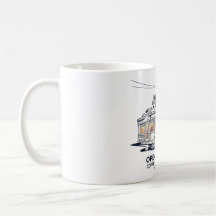 Taza de café con letrero de neón de comedor de med