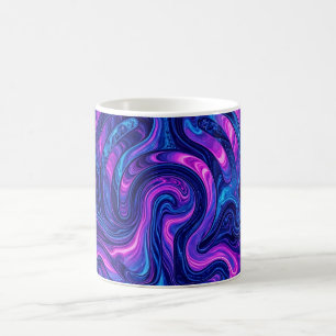 Taza de café con líquido púrpura cósmico de laberi