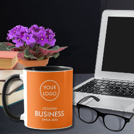 Taza de café con logotipo comercial personalizado 