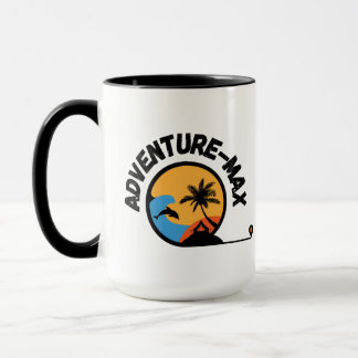 Taza de café con logotipo de Adventure-MAX (Sin te