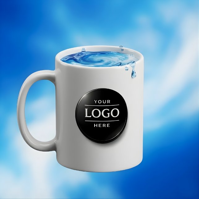 Taza de café con logotipo empresarial personalizad (Subido por el creador)