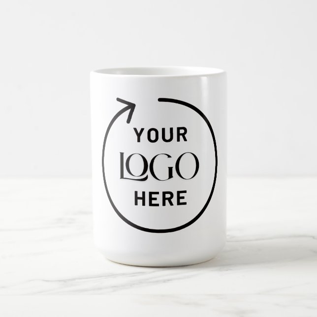 Taza de café con logotipo personalizado (Centro)