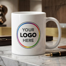 Taza de café con logotipo personalizado | Merchand