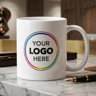 Taza de café con logotipo personalizado   Merchand