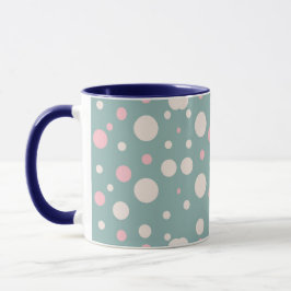 Taza De Café Con Lunares Azules Lindos