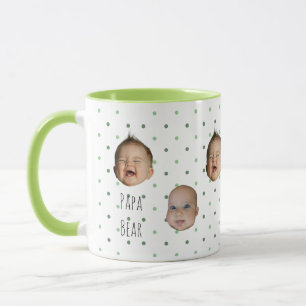 Taza de café con lunares linda para papá