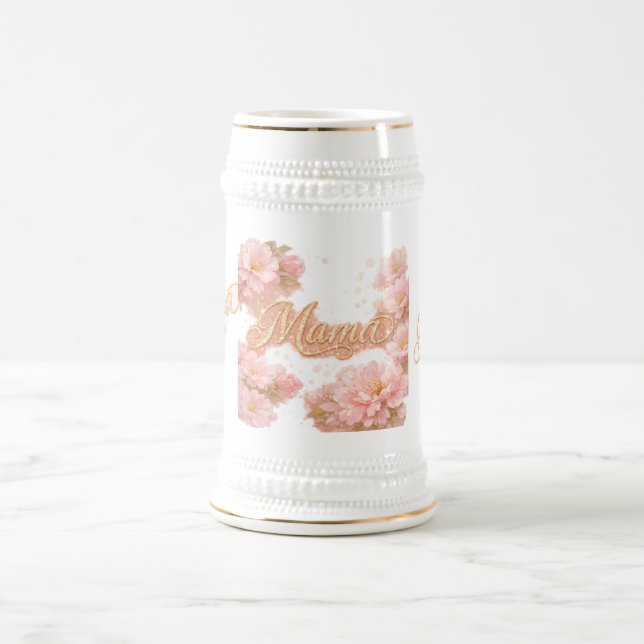 Taza de café con mancha de oro blanco Mama (Centro)