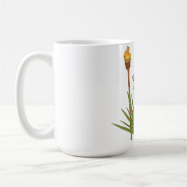 Taza de café con máscara tiki tribal exótica - Col