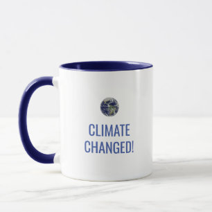 Taza de café con mensaje de concienciación sobre e