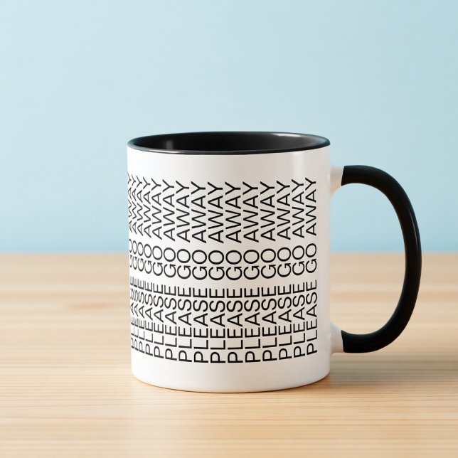 Taza de café con mensaje oculto para introvertidos (Subido por el creador)