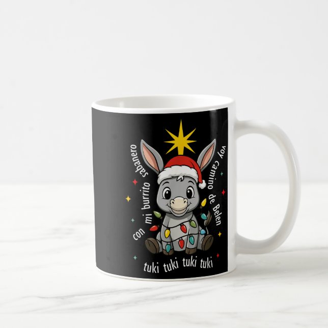 Taza De Café Con Mi Burrito Sabanero Mexican Tuki Tuki Latino X (Derecha)