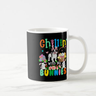 Taza De Café Con mis conejitos Día de Pascua Bunnies Bulldog fr
