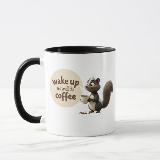 taza de café con mofeta