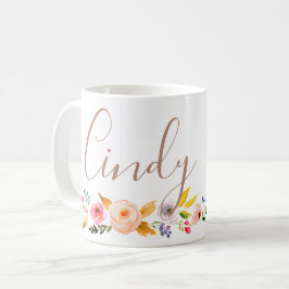 Taza De Café con monograma conocido personalizada también