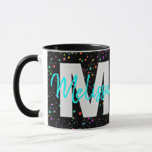 Taza de café con monograma personalizado