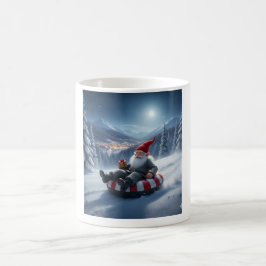 Taza de café con Nisse noruego en trineo