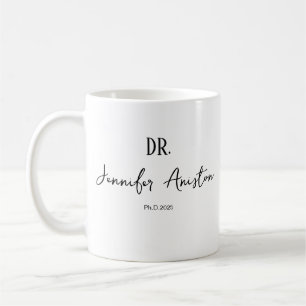 Taza de café con nombre de médico personalizado, d