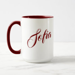 Taza de café con nombre personalizado
