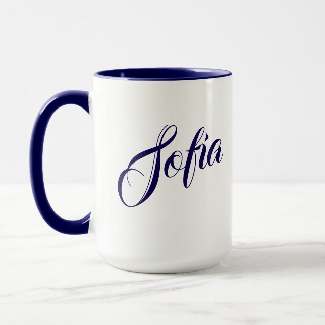 Taza de café con nombre personalizado (Izquierda)
