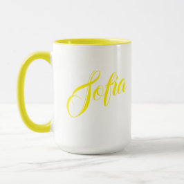 Taza de café con nombre personalizado