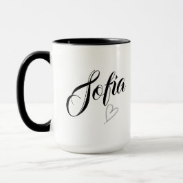 Taza de café con nombre personalizado