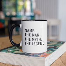 Taza de café con nombre personalizado El hombre El