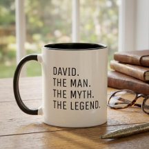 Taza de café con nombre personalizado El hombre El