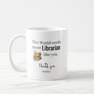Taza de café con nombre personalizado 'Gracias Bib