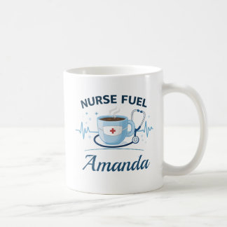 Taza de café con nombre personalizado para enferme