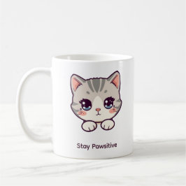 Taza de café con nombre personalizado Stay Pawsiti