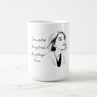 Taza de café con nombre personalizado y cita inspi