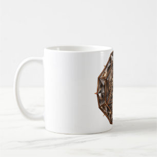 Taza de café con ojo de cuarzo ahumado