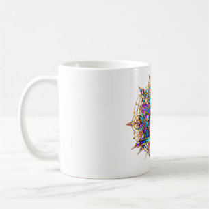 Taza de café con ojo de halo de ópalo