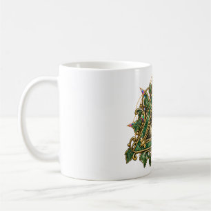 Taza de café con ojo de vid jade