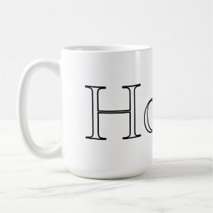 Taza de café con palabra personalizada para casa –